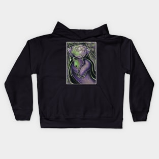 Ferret Dracula in Coffin - Ferret Kids Hoodie